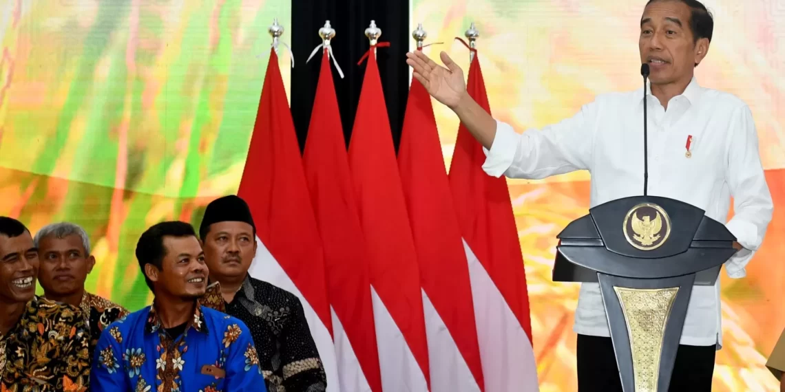 Jokowi Resmikan Jembatan dan Tanam Padi
